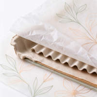 Papier de soie botanique imprimé sur mesure, papier d'emballage cadeau à motif de feuilles minimaliste pour doublure intérieure de boîte