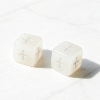 Dés en résine marbrée de haute qualité, dés polyédriques carrés à 6 faces pour TTRPG, accessoires de jeu de table