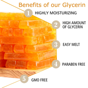 Base di Sapone Solida Naturale Vegana Cruelty-Free ad Alta Trasparenza e Texture Liscia per Sapone Fatto a Mano Fai-da-te, Miele Biologico - Product Image 2