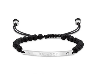 Bracelet d'<span class=keywords><strong>amitié</strong></span> unisexe personnalisé avec <span class=keywords><strong>citation</strong></span> inspirante positive « Respire librement, courage », barre gravée, cordon noir, longueur ajustable - Product Image 3
