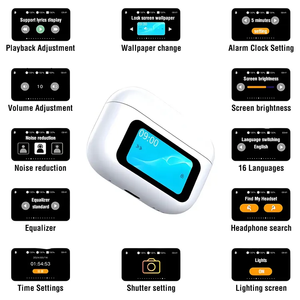 <span class=keywords><strong>A9</strong></span> Pro ANC + enc Tai nghe không dây hiển thị kỹ thuật số màn hình Led điều khiển cảm ứng không dây chơi game Earbuds thông qua CE ROHS - Product Image 5