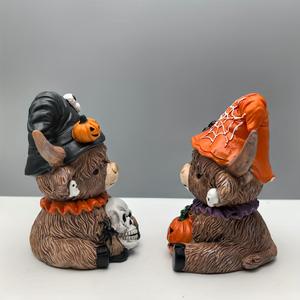 Figura Decorativa de Resina Epoxi Ecológica con Diseño de Vaca Highland para Halloween, Regalo de Navidad - Product Image 4