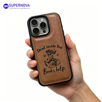 Étui de téléphone en cuir pour gravure laser, étui de téléphone en TPU vierge pour gravure laser, étui de téléphone en cuir personnalisé