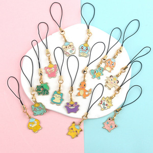 Joli <span class=keywords><strong>dessin</strong></span> <span class=keywords><strong>animé</strong></span> Pokemoned Design porte-clés pendentif coque de téléphone accessoires cadeau promotionnel ornement sac porte-clés <span class=keywords><strong>Widget</strong></span> personnalisé - Product Image 1