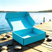 Boîtes d'expédition moulées pliables personnalisées recyclables avec gaufrage, paillettes et pelliculage mat – Emballage écologique pour cadeaux et articles ménagers