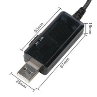 Convertidor de Voltaje 2 en 1 USB DC 5.5mm/3.5mm |   Banco de Energía de Emergencia de 5V 9V/12V para Router WiFi |   Cable trenzado para dispositivos con cámara IOS