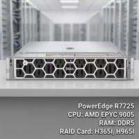 Server AI HPC PowerEdge R7725 Original Pabrik Stok Cukup Pemasok Grosir Dukungan Teknis Lengkap Pengiriman Global