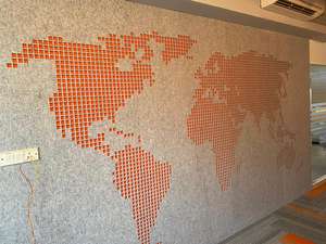 Panneaux acoustiques de haute qualité fabriqués avec un matériau en feutre durable - Product Image 5