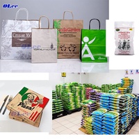 Machine d'impression numérique flexo 6 couleurs pour sacs en papier, cartons et sacs en papier kraft non tissé, avec impression de logo en plastique offset 4 couleurs
