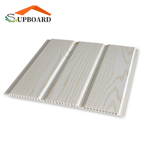 Panneau de plafond de bande de <span class=keywords><strong>PVC</strong></span> en plastique extensible de toit de fausses tuiles suspendues décoratives imbriquées imperméab - Product Image 4