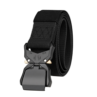 Vente chaude Ceinture Tactique Hommes Nylon Tissu Ceinture En Plein Air À Dégagement Rapide Boucle En Métal Ceinture pour La Chasse Randonnée Sport Ceinture