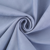 Tissu en velours suédé 100 % polyester respirant tricoté double face 180 g/m² pour vêtements de filles, textile de maison, vestes et ameublement