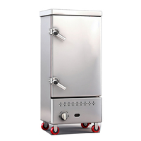 Armoire de cuisson à vapeur professionnelle en acier inoxydable à douze plateaux pour riz, à gaz, directement de l'usine, pour cuisine de restaurant