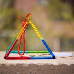 Instrument de guérison sonore en quartz Merkaba suspendu, cristal arc-en-ciel, pour la guérison énergétique et la méditation pleine conscience - Product Image 5