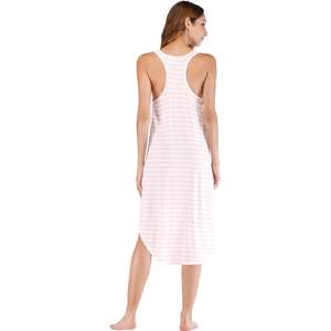 Robe de nuit longue sans manches pour femme en viscose de bambou, dos nageur, chemise de nuit d'été douce et confortable, robe de détente - Product Image 3