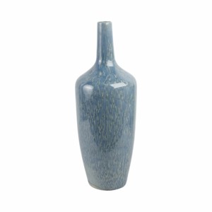 Vaso Moderno in Ceramica Blu Smaltata per Fiori, Decorativo per Soggiorno, Casa e Camera da Letto - Product Image 3