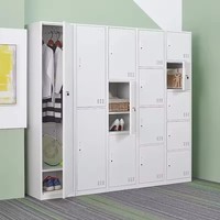 Armoires métalliques durables au design moderne, casiers multi-portes pour bureau, atelier, hôtel, unité de rangement sécurisée pour vêtements