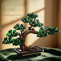 Meiji 13126 Nouveau modèle créatif MOC, décoration de bureau, plante en pot, briques à assembler, cadeau, 520 pièces, ensembles de blocs de construction
