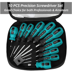 10pcs DIY Grade Electrician Multipurpose Hand Tools Phillips Slotted <strong>PP</strong> <strong>Handle</strong> <strong>Screwdriver</strong> Bit Set <strong>Screwdriver</strong> for Repairing - Product Image 5
