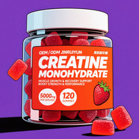 Emballage en vrac à prix compétitif Bonbons de créatine monohydrate Saveurs pomme/fraise/myrtille extraits de plantes