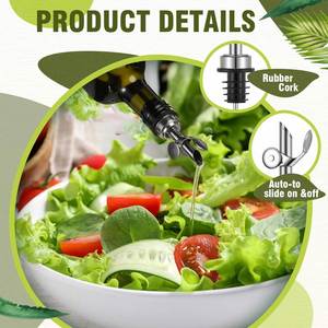 Bouteille en verre pour huile d'olive avec bouchon, vente en gros, 250 ml, 500 ml, 750 ml, vert Dorica, bouteilles d'huile d'olive avec bec verseur facile - Product Image 4