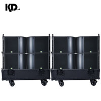KD-3 Sistema de Sonido Profesional de Ingeniería de Audio con Arreglo Lineal de Dos Vías y Doble Altavoz de 12 Pulgadas, Subwoofer Doble de 18 Pulgadas