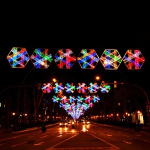 Luz Decorativa LED con Motivo de Calle Cruzada para Exteriores, Navidad, Ramadán, Festividades - Product Image 2