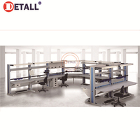 Banc de laboratoire d'angle ESD Detall, bureau ESD, établi antistatique pour électronique de laboratoire