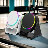 Mini haut-parleur audio sans fil KTVM 2025 pour LED RGB, étanche avec batterie USB rechargeable, caisson de basses en plastique, support mobile