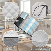 Housse de machine à coudre matelassée personnalisée en polyester, motif arc-en-ciel gay Demiboy, pour la protection et le rangement des machines inutilisées à usage domestique