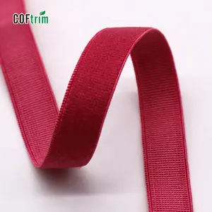 Fabbrica di alta qualità elastico di modo cinghia di spalla singolo lato effetto velluto della cinghia di spalla della cinghia del reggiseno elastico per la biancheria intima