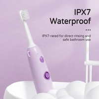 Cepillo de Dientes Eléctrico para Niños, Funciona con Batería, Fácil de Usar, para Viajes y el Hogar, Diseño de Dibujos Animados, Automático