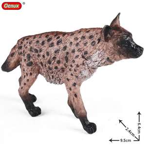 El modelo de animal sólido para niños yxs simula el juguete del zoológico hiena manchada Coyote <span class=keywords><strong>africano</strong></span> - Product Image 5