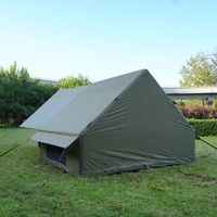 Tente de camping gonflable professionnelle pliable de 6,3 m², grand espace avec auvent, 1 porte ouverte et grand hublot avec 2 aérations