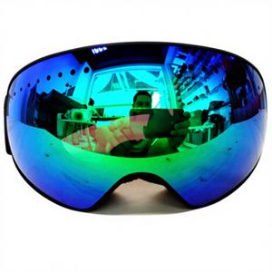 Masque de ski sphérique transfrontalier, double couche anti-buée, étanche, cadre TPU+PC sans cadre, unisexe, haute définition - Product Image 1