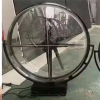 Непромокаемый двойной голографический 3D-вентилятор 45 см с управлением мобильным приложением наружный 3D-голографический вентилятор высокого разрешения рекламный аппарат