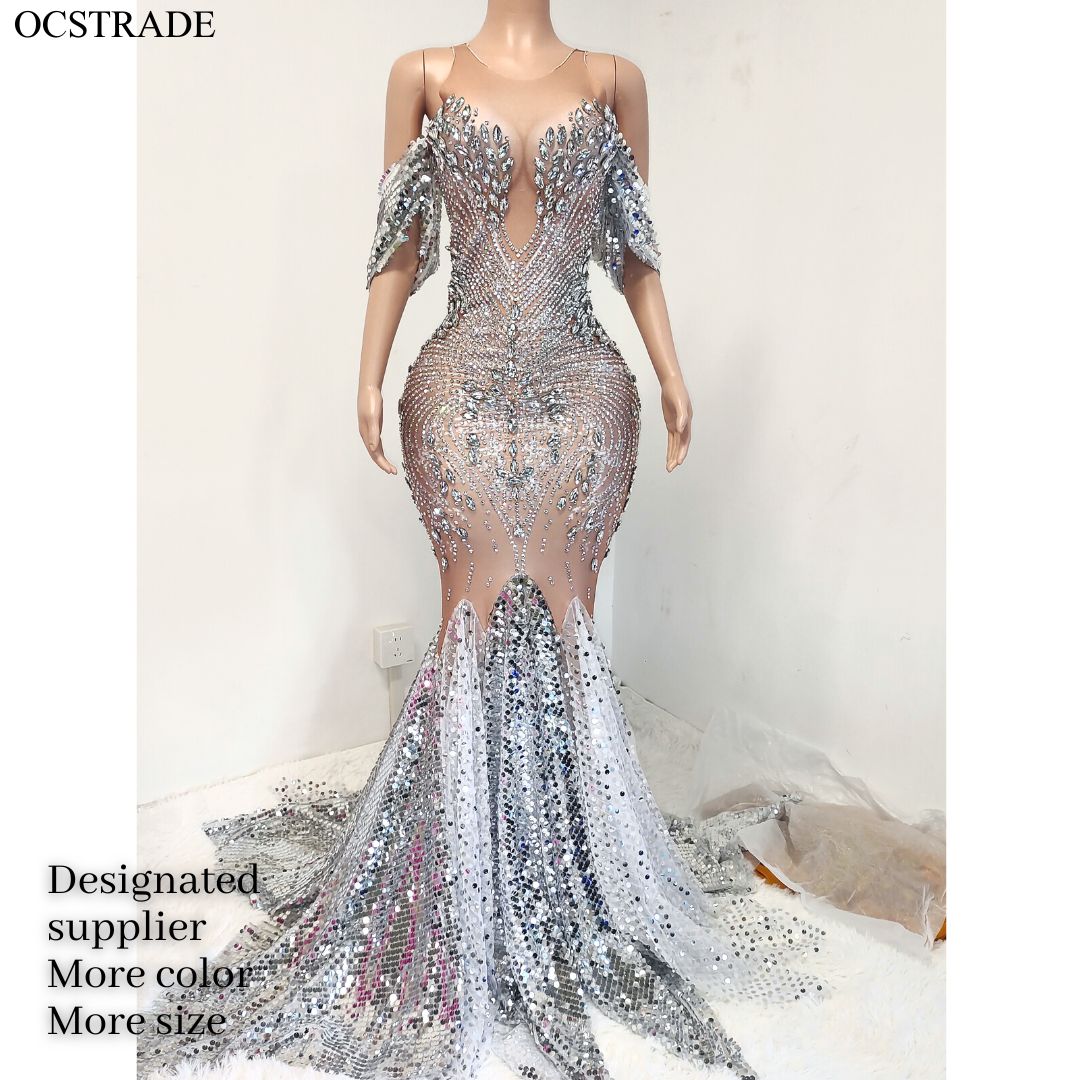 パーティードレス Sequins with Crystal Embroidered Dress Jovani D5609 Long Sheer Slit Pageant Dress Sequin Halter V