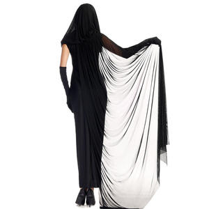 BAIGE Vampire fantôme mariée femme diable robe noire jeu de rôle Cosplay uniforme ensemble Halloween adulte femmes Costume - Product Image 2