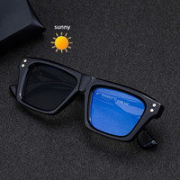 Gafas de Sol Partagas al por Mayor, Diseño de Moda, Logotipo Personalizado, Cuadradas, Fotocromáticas, Protección UV400, para Hombre