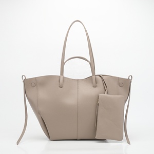 Tendenze Moda Borsa Tote da <span class=keywords><strong>Donna</strong></span> in Vera Pelle di Grande Capienza Set da 2 Pezzi con Pochette Rimovibile Borsa a Spalla Oversize da <span class=keywords><strong>Donna</strong></span> - Product Image 4