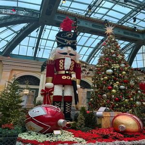 Ensemble <span class=keywords><strong>de</strong></span> ballons à air chaud en fibre <span class=keywords><strong>de</strong></span> verre personnalisés pour usage commercial, grandes sucettes géantes en forme <span class=keywords><strong>de</strong></span> canne à sucre, décorations <span class=keywords><strong>de</strong></span> Noël d'extérieur avec éclairage - Product Image 5