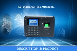 중소기업 직원을위한 자동 지문 시간 시계 근무 시간 계산 및 점심 시간 공장 가격 공제 - Product Image 5