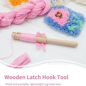 Wooden Embroidery <b>Thread</b> Cutting <b>Tool</b> Cotton Yarn DIY Craft Accessory For Rug Making Handmade - Product Image 2