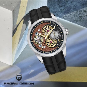 PAGANI DESIGN PD-YS022 Tourbillon Men's Mechanical <b>Watch</b> Top Brand Sapphire Glass 100M Waterproof <b>Skeleton</b> <b>Automatic</b> <b>Watch</b> - Product Image 3