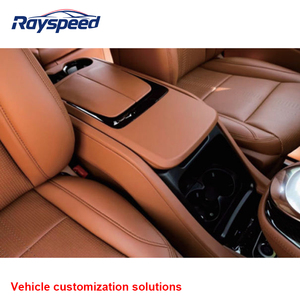 Reposabrazos para Benz Clase V V260 <span class=keywords><strong>V250D</strong></span> <span class=keywords><strong>Vito</strong></span> W447 220D, Refrigerador Central para Maletero, Portavasos Delantero de Cuero, Doble Capa - Product Image 3