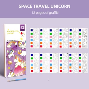 Livre de coloriage à la gouache pour enfants, notes de coloriage, cadeau multicolore, vente en gros d'usine - Product Image 6