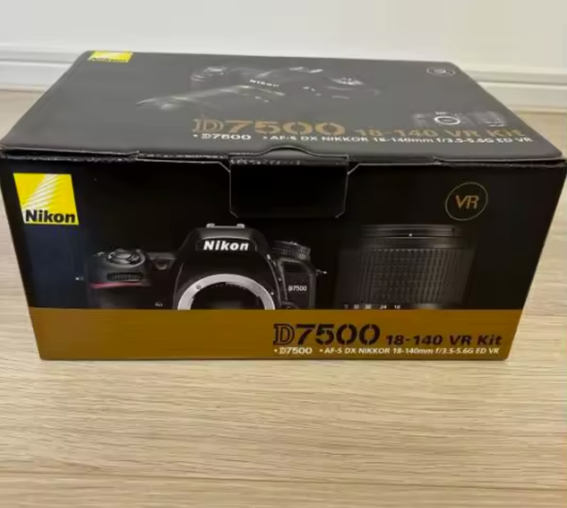 NEW FAV D7500 20.9MP Digital SLR Camera (Black) with AF-S DX 18-140mm F/3.5-5.6G ED VR Lens 3-Year Warranty
