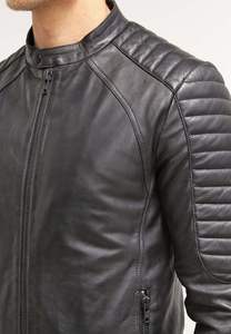 Blouson aviateur en cuir camouflage unisexe de créateur, col montant, imperméable, coupe-vent, qualité supérieure, doublure intérieure douce, hiver - Product Image 2