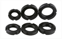 Accessoires de roulement en acier inoxydable en gros butée de verrouillage de roulement avec écrou rond fileté fendu pour une fixation sûre