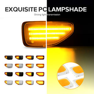 2 LED luce per <span class=keywords><strong>Dacia</strong></span> Logan II <span class=keywords><strong>Sandero</strong></span> II 2012 <span class=keywords><strong>Duster</strong></span> 2018 LED Dynamic Side Marker indicatore di direzione luce indicatore di direzione indicatore di luce ripetitore lampada - Product Image 5